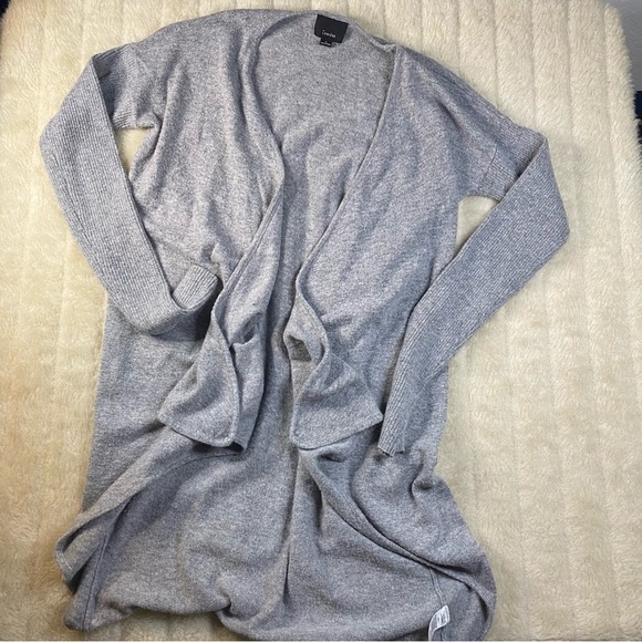 LUMIERE Open front sweater Gray small - Picture 2 of 9
